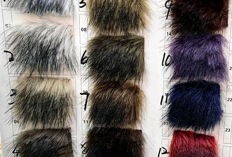 850mg * 185cm Boyalı uç tilki kürkü peluş kumaş 850mg * 185cm Boyalı uç tilki kürkü peluş kumaş