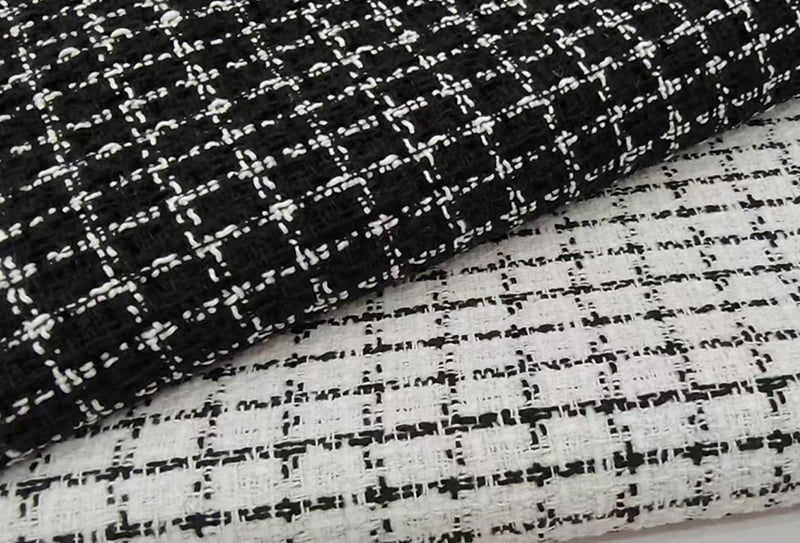 500mg 148cm Tüvit kumaş/Chanel'den ilham alan küçük # kumaş, çanta/şapka için uygundur
